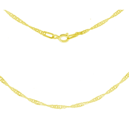 Łańcuszek pancerka 1 mm srebro 925